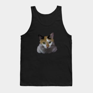 the cat Tank Top